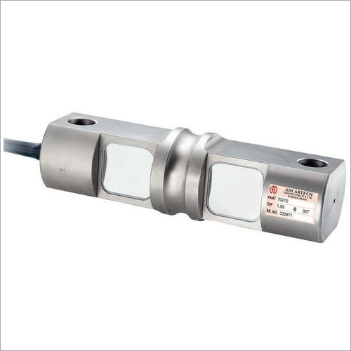 Double Ended Shear Pin Load Cell - Alloy Steel, 30 Ton Capacity, Silver Finish | Ideal for Weighbridge Applications