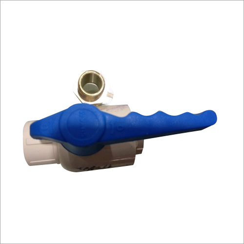 CPVC Ball Valve - 0.5 Inch , White and Blue Color, Water Control Valve for Agricultural Applications