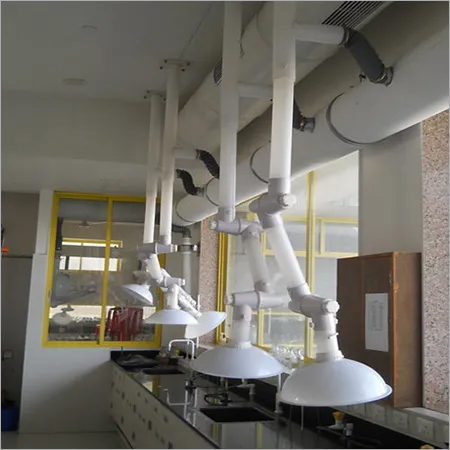 Polypropylene Laboratory Fume Extractor - 50mm to 80mm Pipe Diameter, Automatic Wall-Mounted Design | High Performance, 10-20 kg Weight