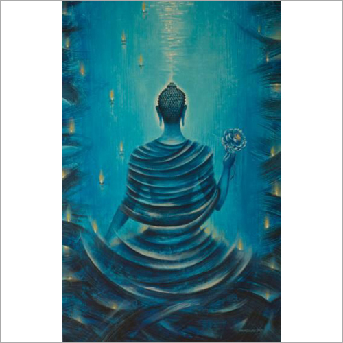 आधुनिकतावाद इंडोर बुद्धा वॉल पेंटिंग