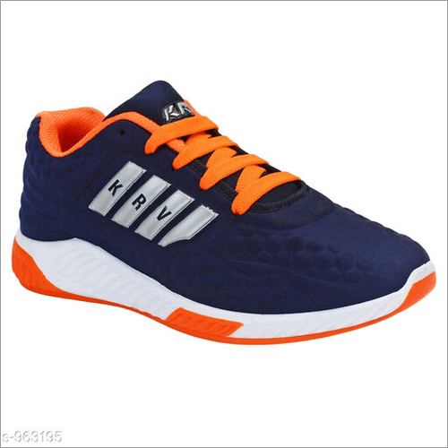 Fancy Casual Shoes - Size Varies | Blue and Orange Color with KBV Logo