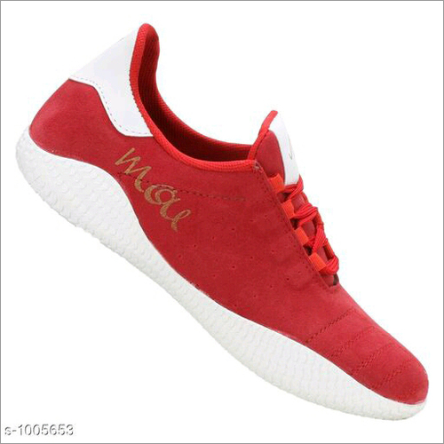 Men Fancy Casual Shoes - Various Sizes | Red and White Color, Printed Logo