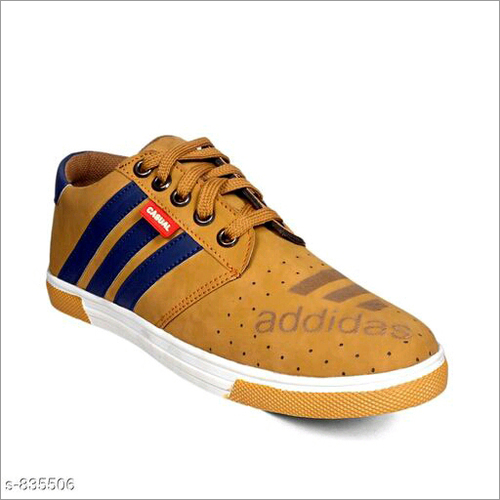 Plain Casual Shoes - Varies Sizes Available, Brown Color with adidas Logo