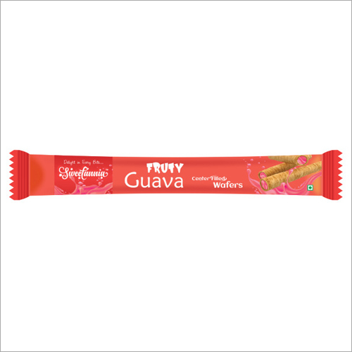 Fruity Guava Center Filled Wafers - Eggless, Moisture-proof Packaging, 6 Months Shelf Life | Guava Flavor, Bar Shape, Crafted With Quality Ingredients