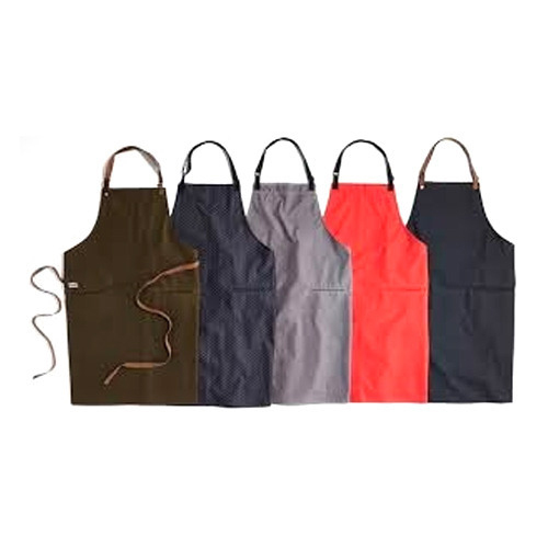 Safety Apron - Polyester, 30" x 36" Size | Adjustable Tie Closure, 2 Pockets, Lightweight 0.5 lbs