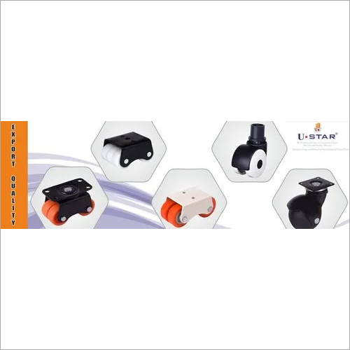 पाउडर कोटेड ट्रॉली व्हील