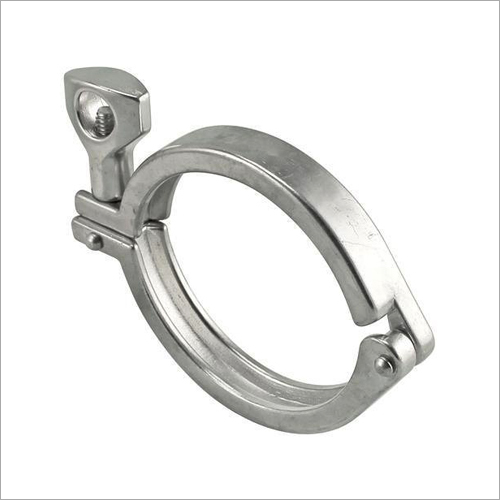 SS Pipe Clamp - Stainless Steel, 25 to 100 mm Size, Silver Round Design | Durable Carbide Tungsten Material, Easy Installation
