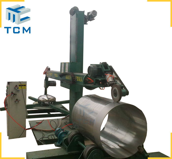 Stainless Steel Automatic Tank Shell Buffing Machine - 3500x1600x3080 Mm, Grey/blue/red Finish, 18 Month Warranty, 12 Kw Power, 2500 Kg Weight