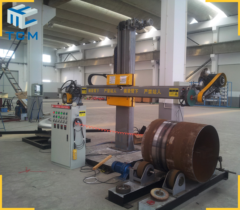 Automatic 2 In 1 Steel Tank Shell Tank Cap Polishing Machine