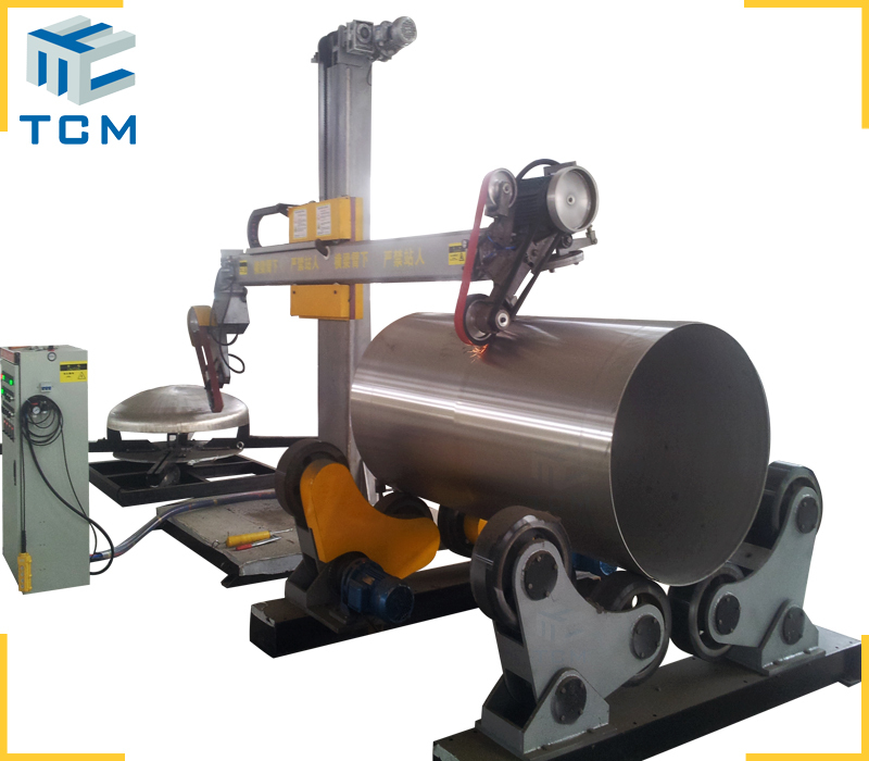 Automatic 2 In 1 Steel Tank Shell Tank Cap Polishing Machine