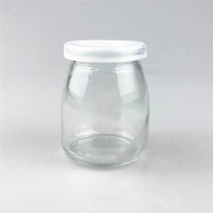 200ml Crown Milk Pudding Packing Glass Bottle For Milkglass Bottle Wholesale