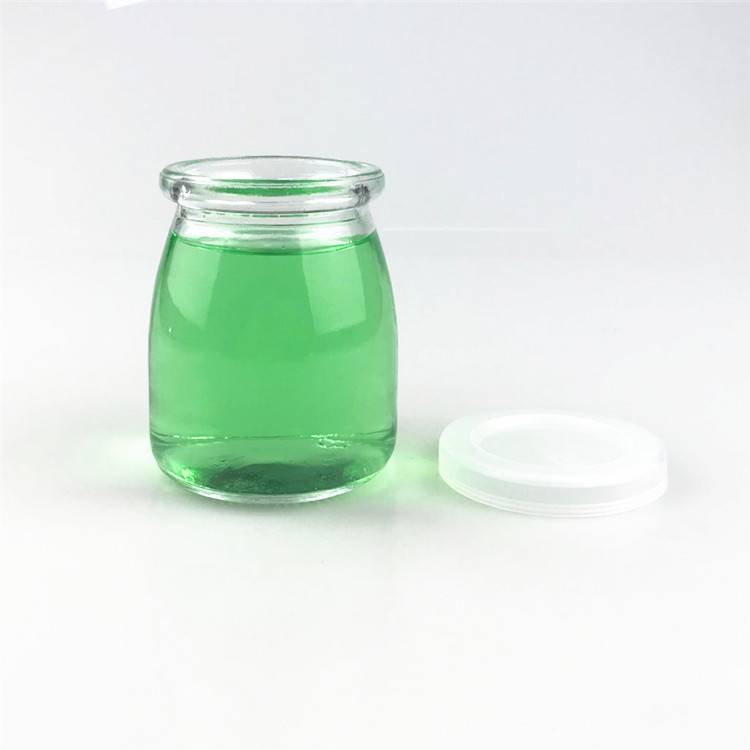 200ml Crown Milk Pudding Packing Glass Bottle For Milkglass Bottle Wholesale