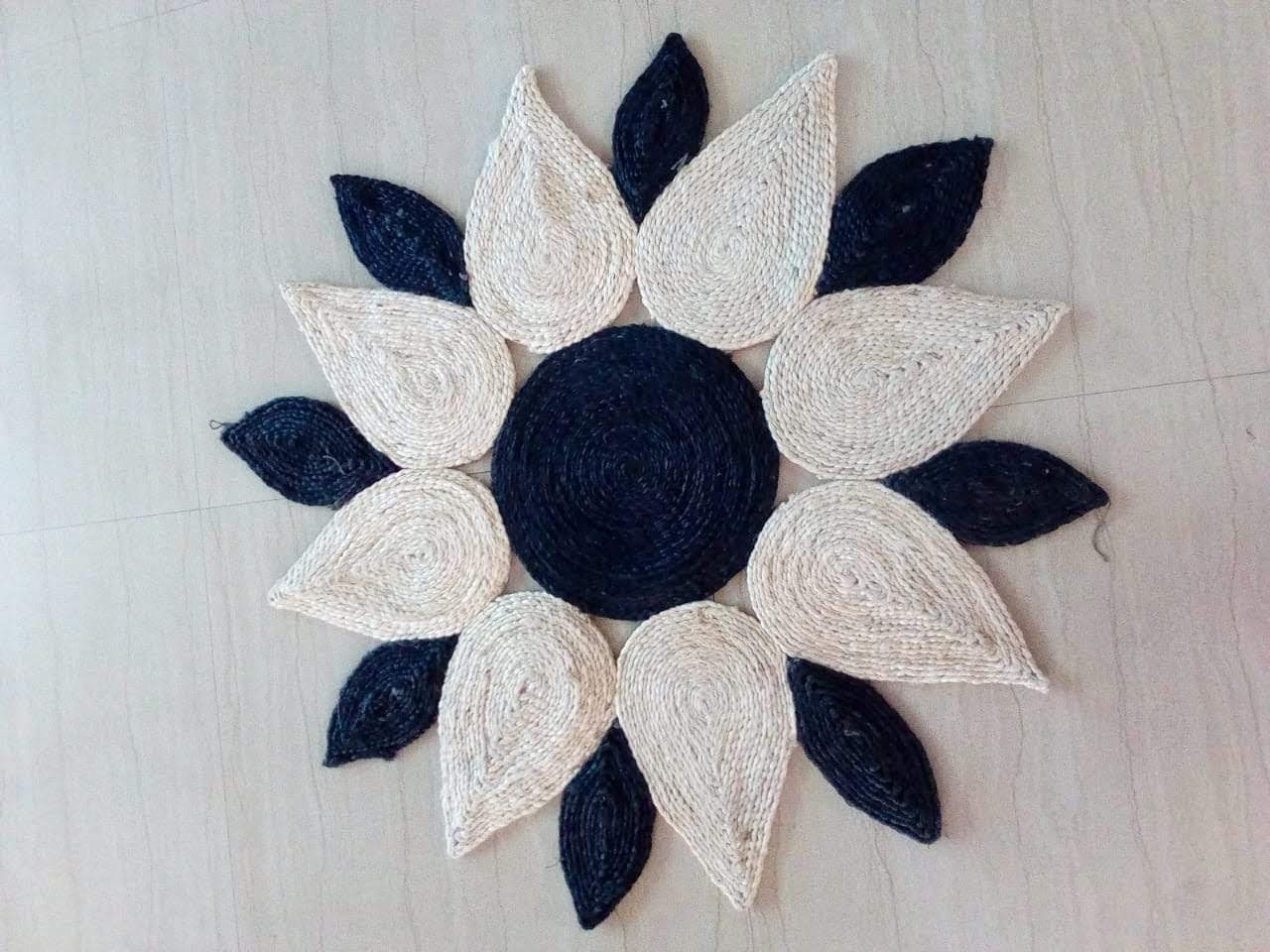Table Leaf Mat - 100% Cotton, Jute & Bamboo , Red, Yellow & Green Leaf Design | Handmade & Machine Made, Eco-friendly Table Mats And Runners
