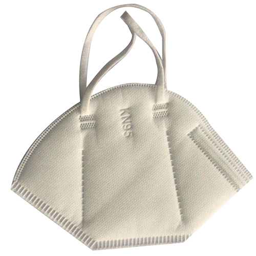 Kn95 Mask - Non Woven Material, White Color | 95% Filtration Efficiency, New Condition