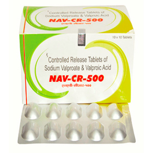 सोडियम वालप्रोएट आिड की नियंत्रित रिलीज़ टैबलेट्स