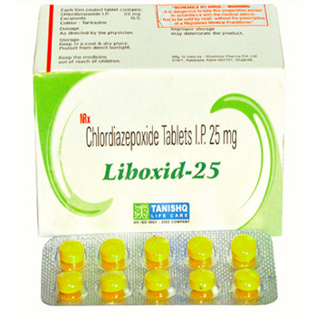 25 mg Chlordiazepoxide Tablets