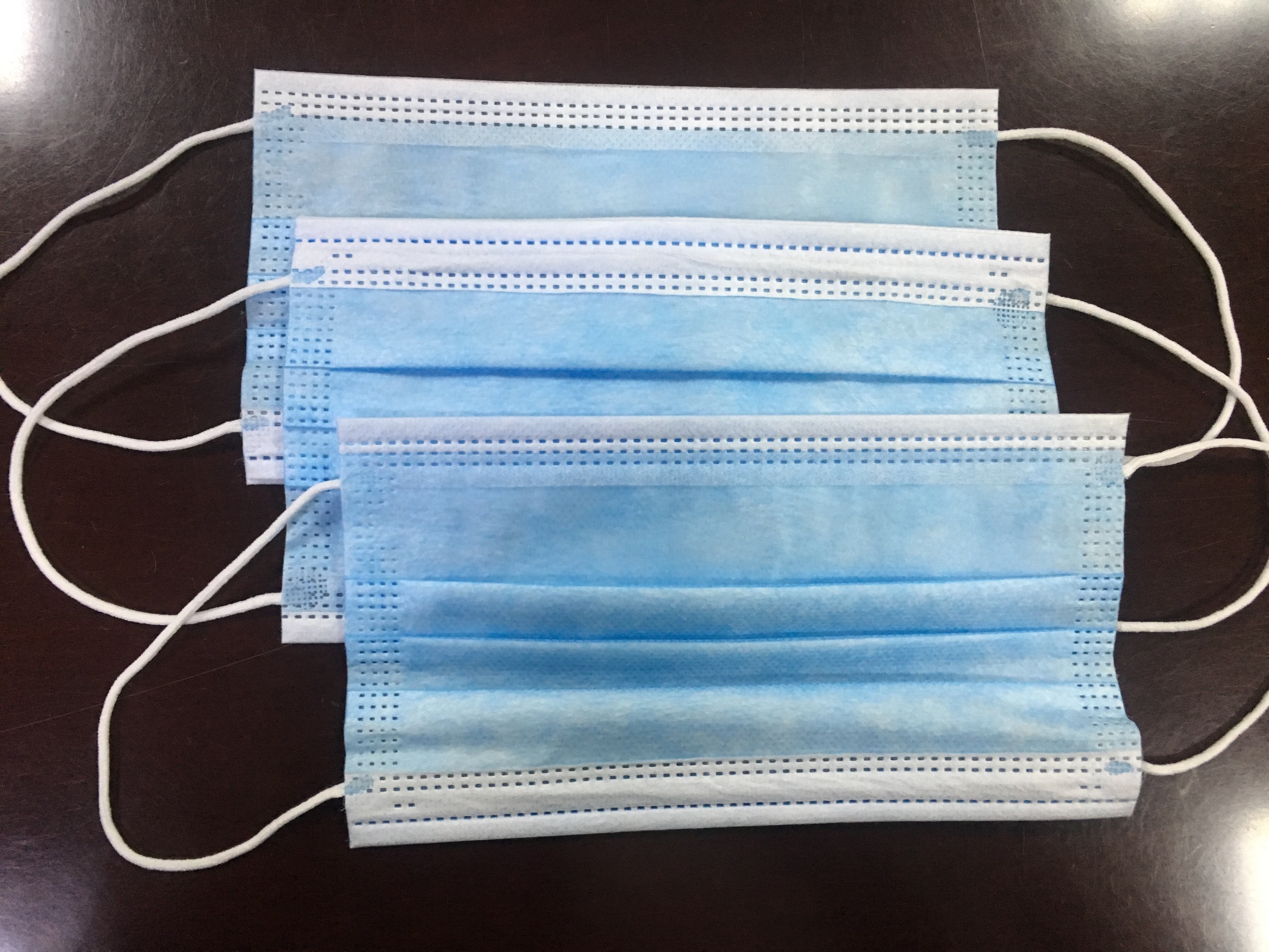 High Protective 3 Layer Non-woven Fabrics Ear Loop Disposable Protective Face Mask Accuracy: 17.5*9 Mm/m