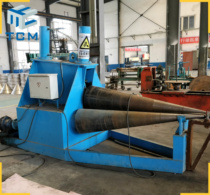 Blue/grey Steel Cone Hydraulic Rolling Machine
