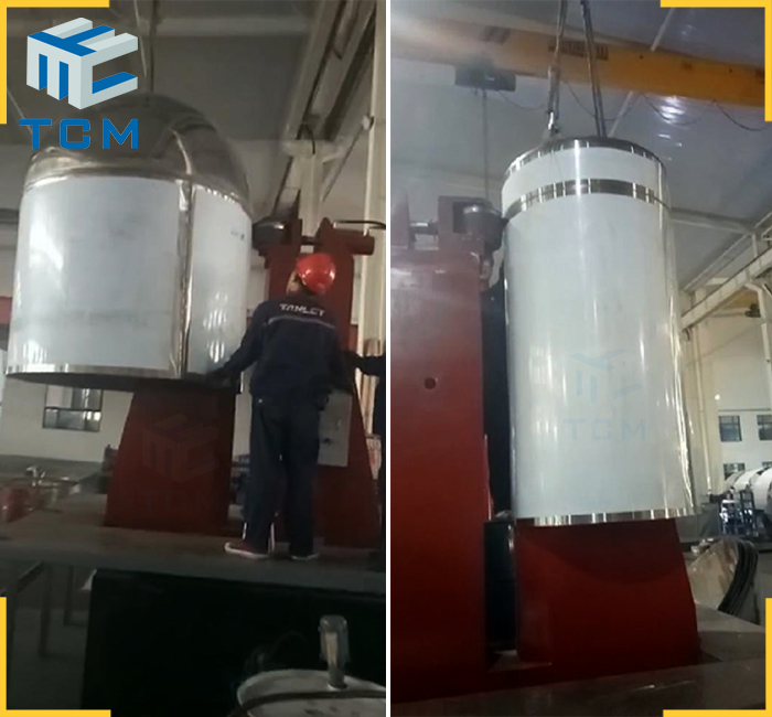 Blue Tank Circular Welding Seam Planishing Machine