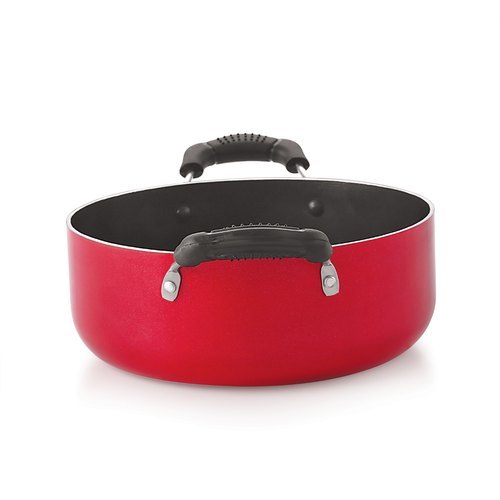 Nirlon Deep Casserole Non Stick Cookware Interior Coating: Nonstick 3 Layer Reinforced Coated