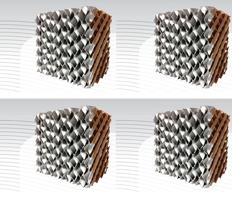 Hutek Cel Pad Xtreme - Evaporative Cooling System , Anti-microbial, Virus Inactivation, Mold & Algae Prevention, Easy Maintenance For Multi-environment Use