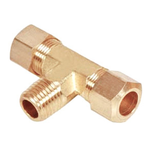 ब्रास मेल ब्रांच टी असेंबली को कम करना