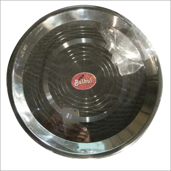 सिल्वर स्टेनलेस स्टील डिनर थाली