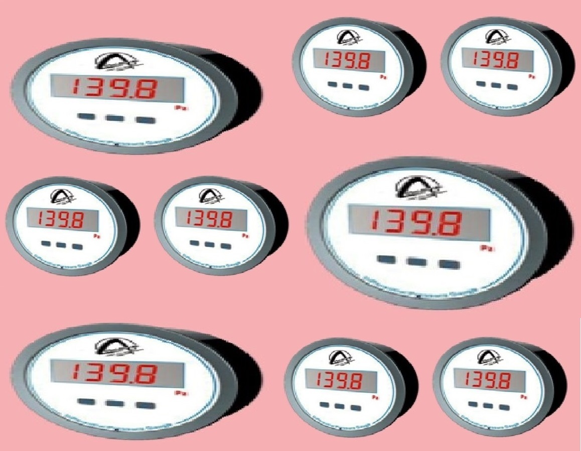 Cdpg-4l-led Aerosense Digital Differential Pressure Gauge Range 0-1000 Pa Measure Pressure Of: Gas