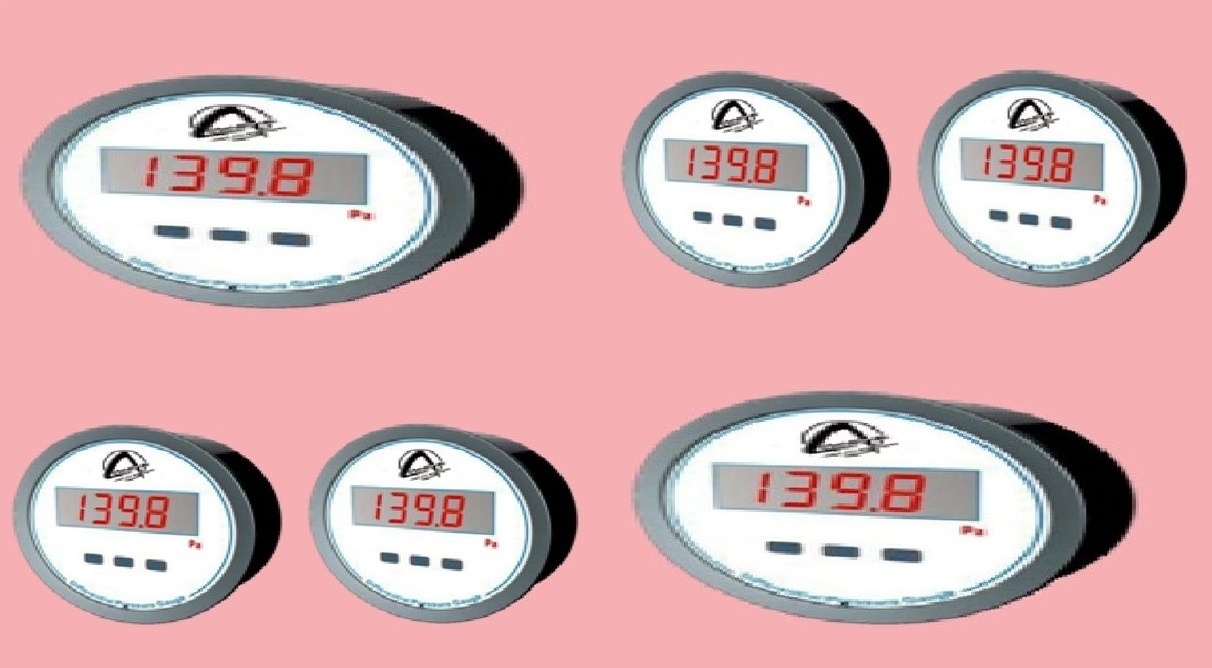 Cdpg-4l-led Aerosense Digital Differential Pressure Gauge Range 0-1000 Pa Measure Pressure Of: Gas