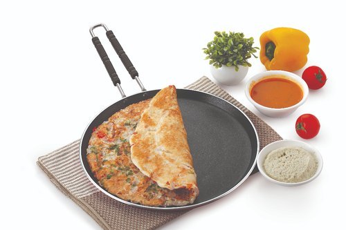 30cm Nirlon Non-stick Chapati Tawa - Aluminium Alloy, 3 Layer Reinforced Nonstick Coating, 750g , Cool-touch Handle, Easy To Clean, Stain Resistant