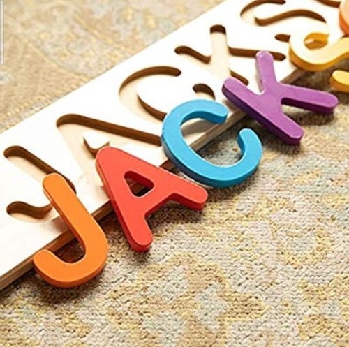 Alphabets Letters - Wood, 3 Inches Tall, Multicolor | Suitable For Ages 3+, Folk Art Style, Perfect For Amusement Parks And Schools