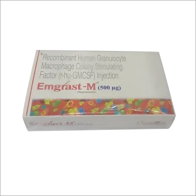 Emgrast M Injection - 500mcg Sargramostim Liquid Solution | Infection Prevention for Chemotherapy, Suitable for All, Refrigerated Storage Required