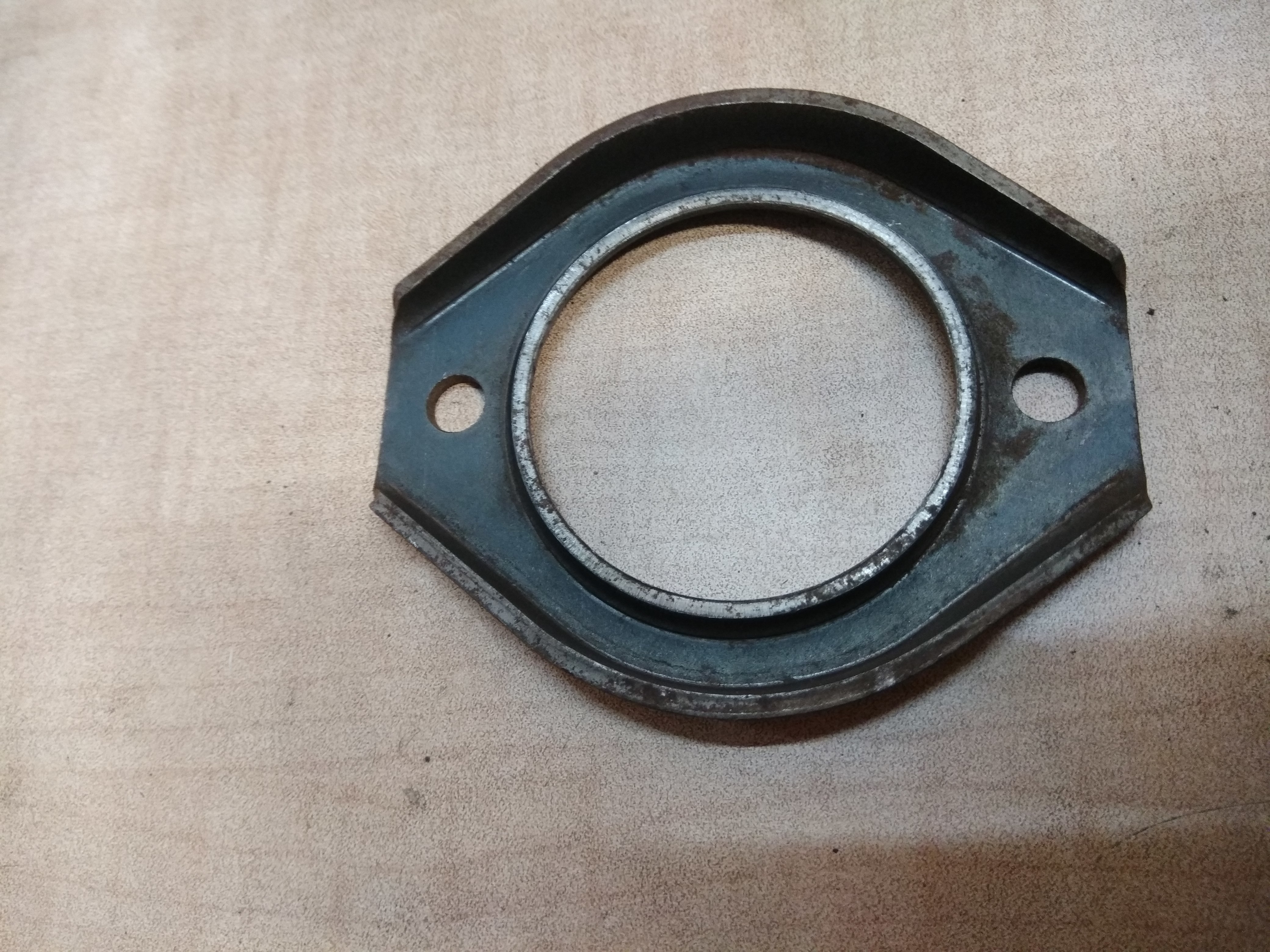 Exhaust Flange - Iron Sheet Material, Zinc Treated Finish, Smooth Finish, For Automobile Trucks & Industrial Components, Warranty 5 Years, Working Life 10 Years