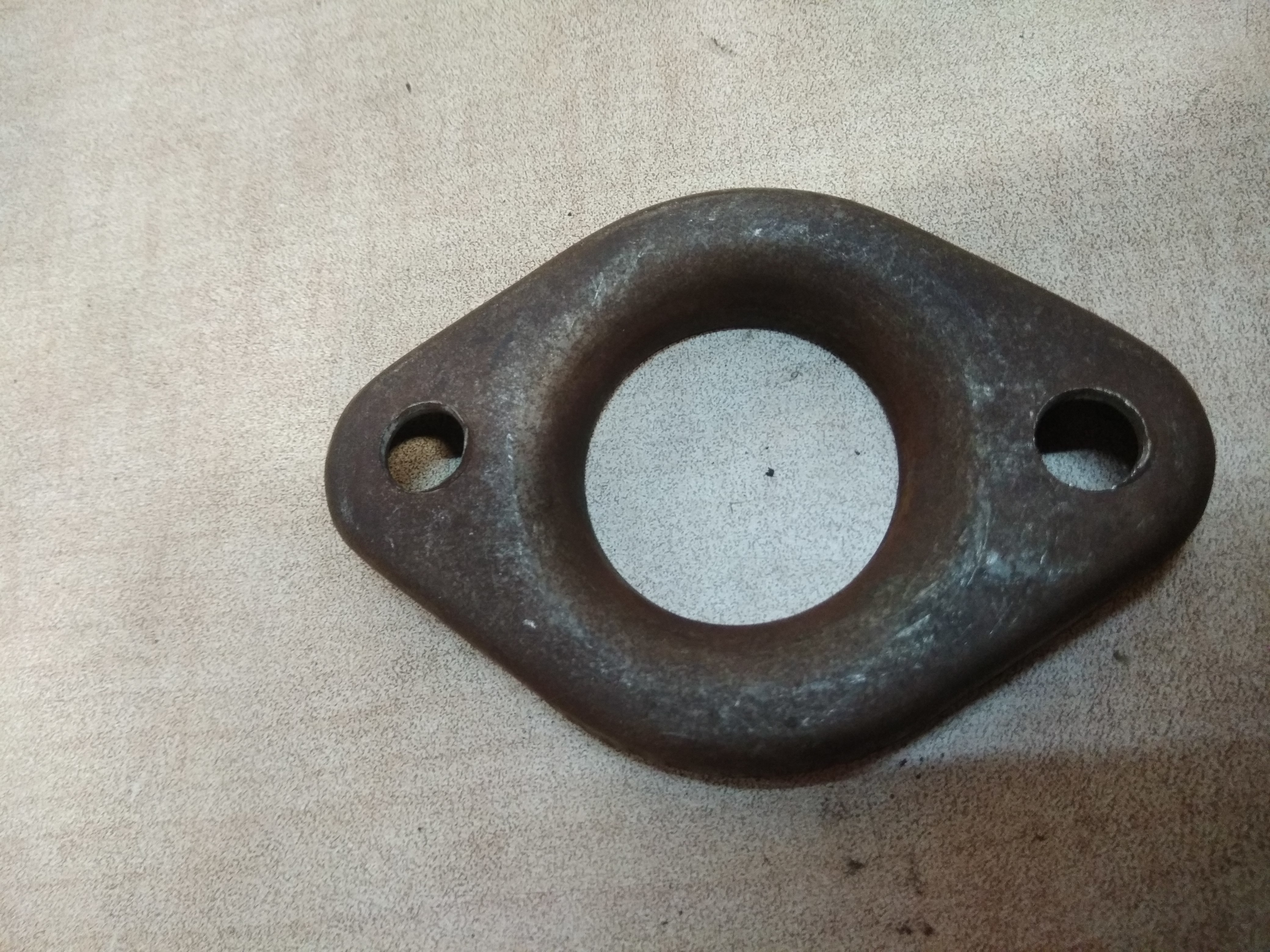Exhaust Flange - Iron Sheet Material, Zinc Treated Finish, Smooth Finish, For Automobile Trucks & Industrial Components, Warranty 5 Years, Working Life 10 Years