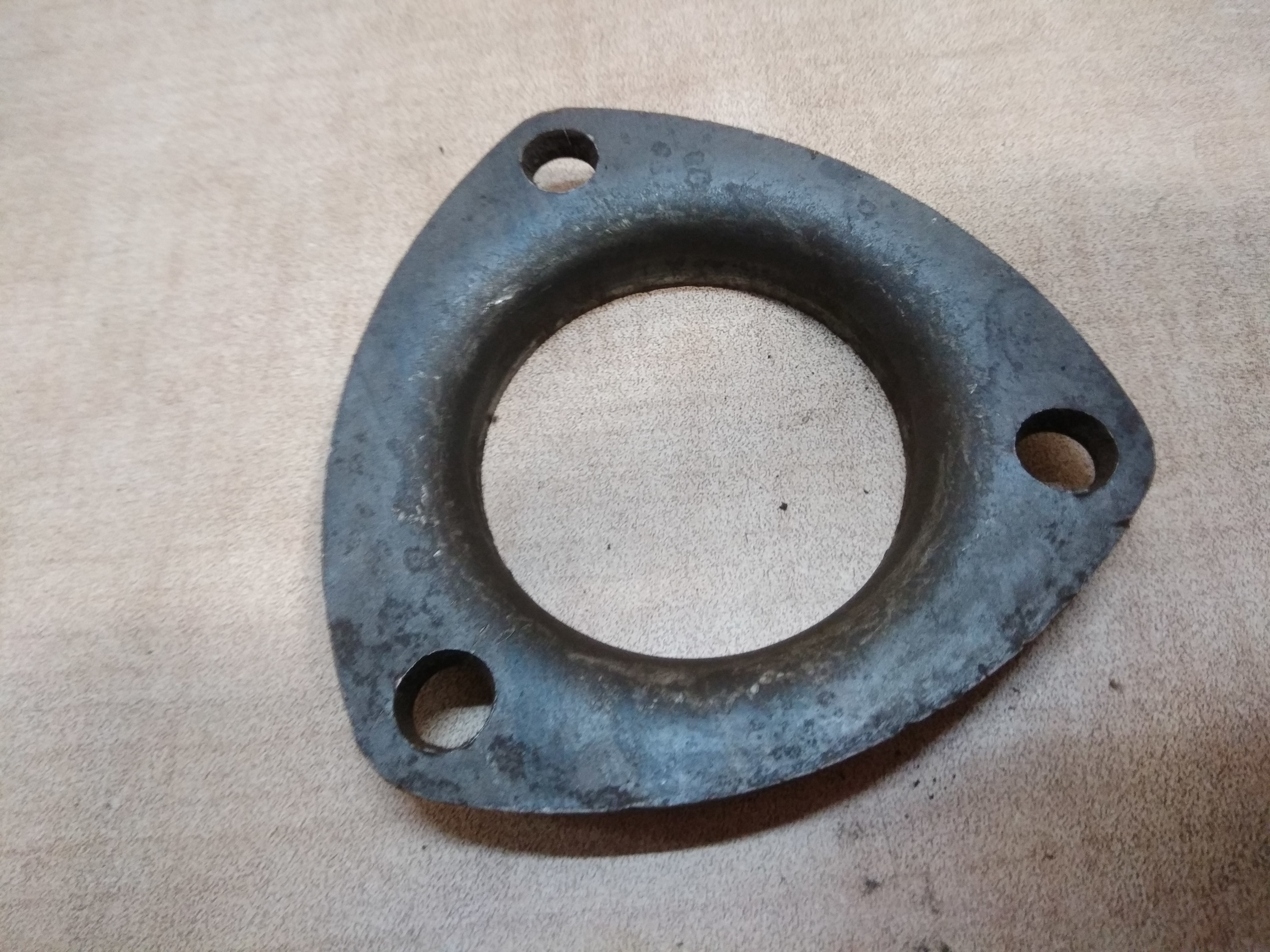 Exhaust Flange - Iron Sheet Material, Zinc Treated Finish, Smooth Finish, For Automobile Trucks & Industrial Components, Warranty 5 Years, Working Life 10 Years