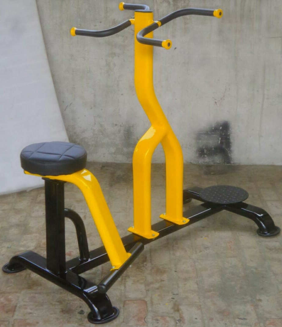 Double Twister Machine - Soft Foam Technology, 12 Gauge Apollo Isi Pipe, Manual Operation | Advanced Double Effect Welding, Weight Loss Hip Exercise