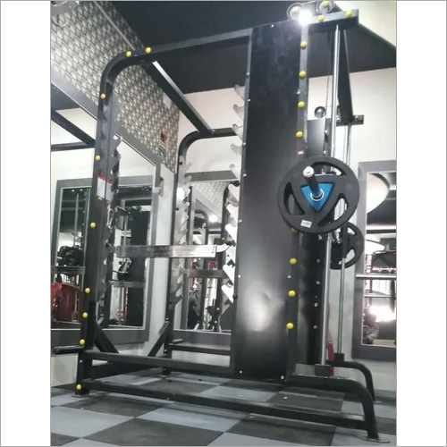 3D Counter Weight Smith Machine - 12-Gauge Steel, 75"x56"x82" Dimensions | Rugged, Adjustable Safety Stops, Multi-Dimensional Movement