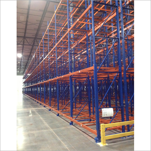 Double Deep Pallet Rack - Iron Material, Adjustable Size, Blue Color | High Storage Density, Immediate Accessibility, Rugged Design