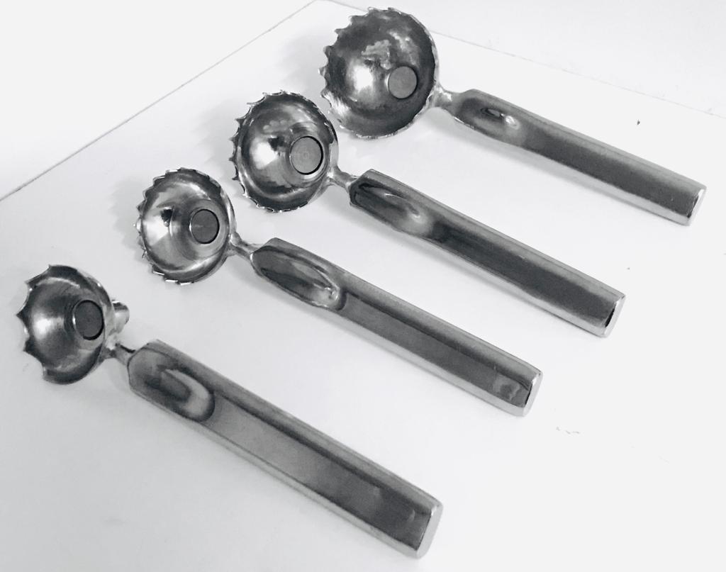 Ice Cream Scoops - Stainless Steel & Aluminium Alloy, 45-110 Grams Capacity | Lightweight Handles, Push Button Options, Scratch Resistant Finish