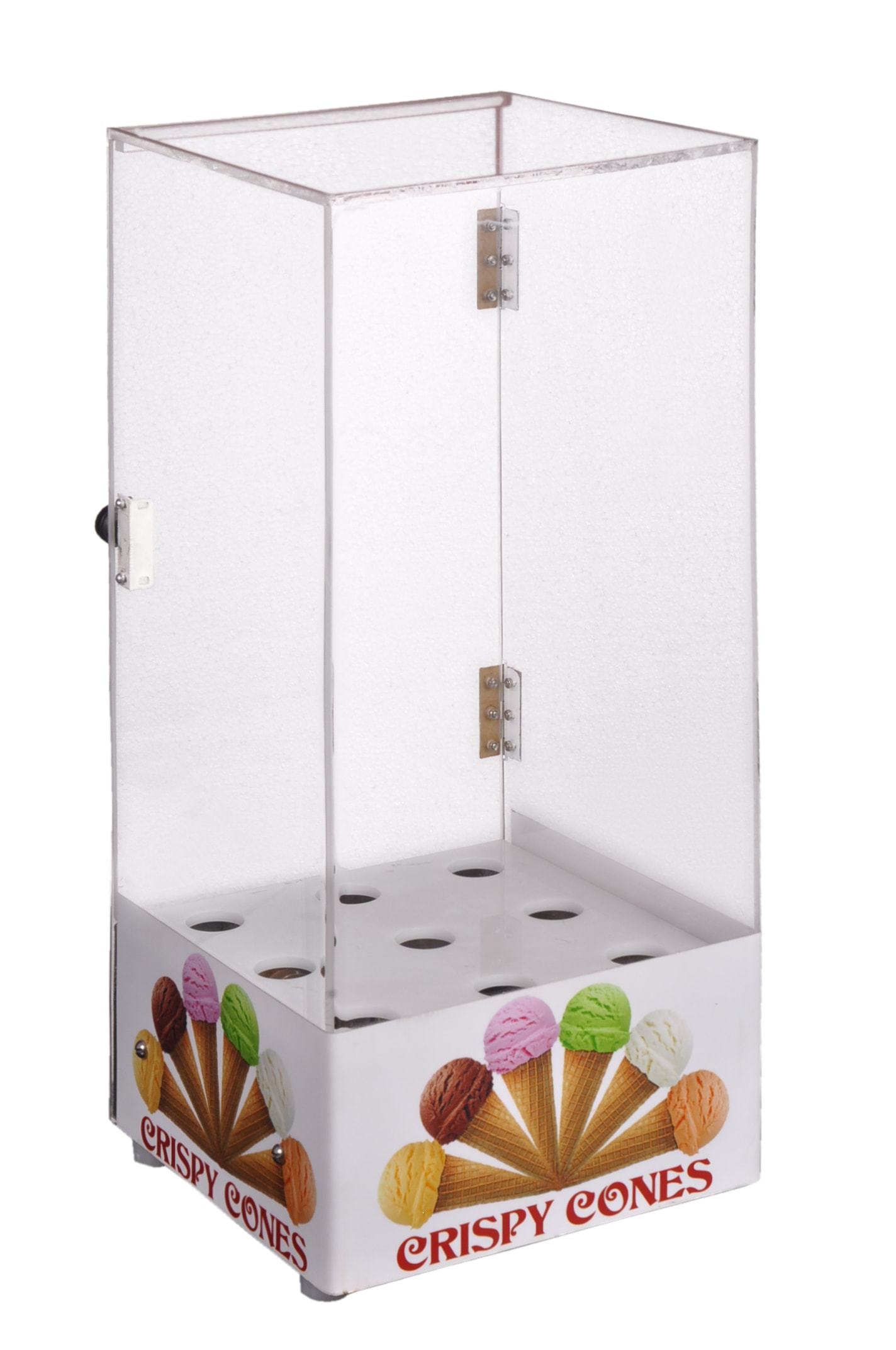 White Waffle Cone Stand