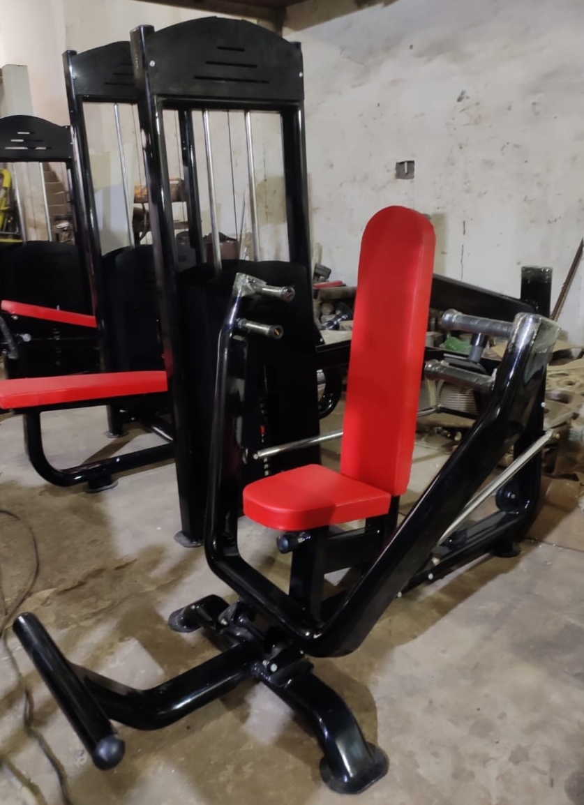 Chest Press Machine - Rectangular Or Capsule 12 Gauge Apollo Isi Company Pipe, Soft Foam Technology Seat Cover For Optimal Comfort, Advanced Double Effect Welding Technology For Enhanced Stability, Manual Operation With Customizable Seat Color, 80 Weight Stick, Suitable For Muscle Gain And Endurance Training