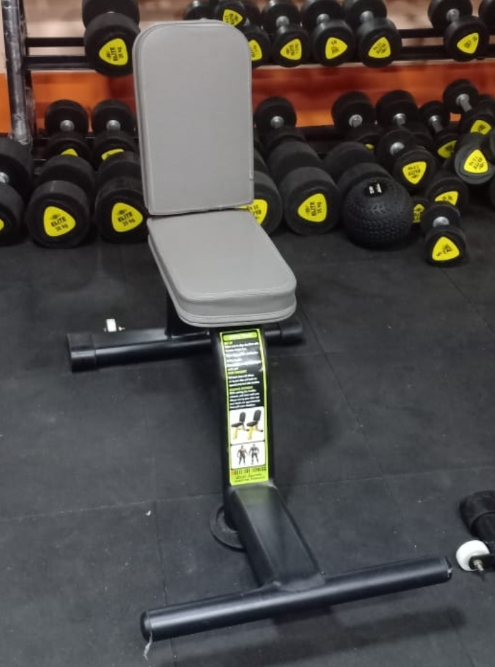 Gym Stool - Leatherness Seat Cover, 12 Gauge Tube Design | Commercial Use, Advanced Double Effect Welding Technology, Enhanced Stability, Muscle Gain Functionality
