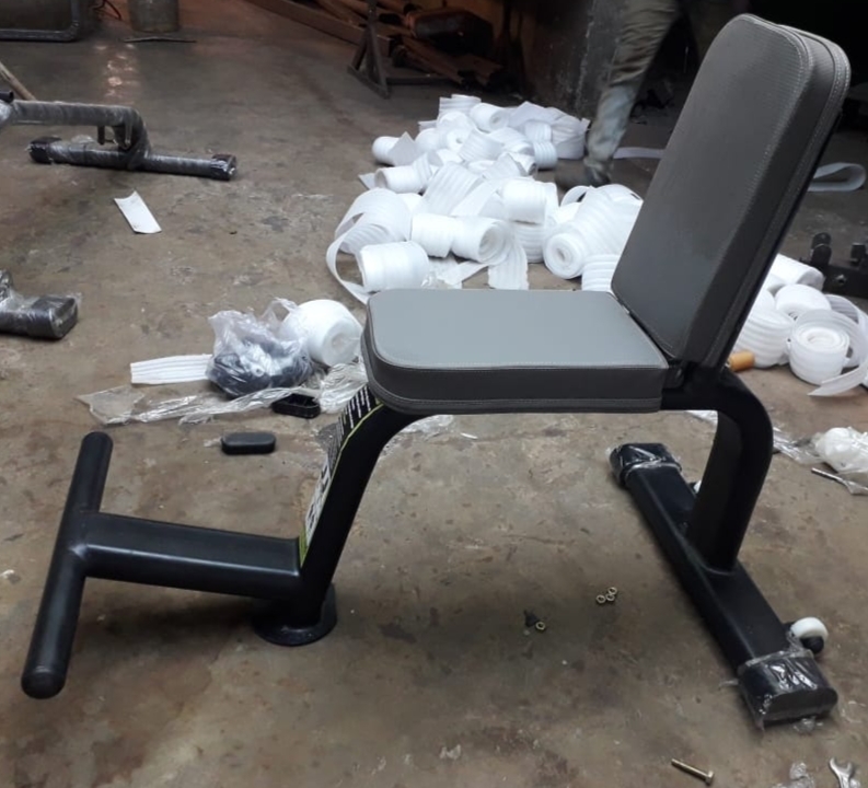 Gym Stool - Leatherness Seat Cover, 12 Gauge Tube Design | Commercial Use, Advanced Double Effect Welding Technology, Enhanced Stability, Muscle Gain Functionality