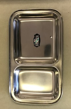 Plain Compartment Thali - Color: Steel