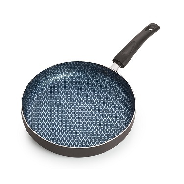 Nirlon Honeycomb Majesty Fry Pan Interior Coating: Printed Long Lasting Non-Stick Coating