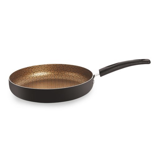 Nirlon High Quality Design Frying Pan - Aluminium Alloy, 24cm Diameter, 1.8l Capacity, Nonstick Coating | Soft Touch Handle, Gas Compatible, Durable