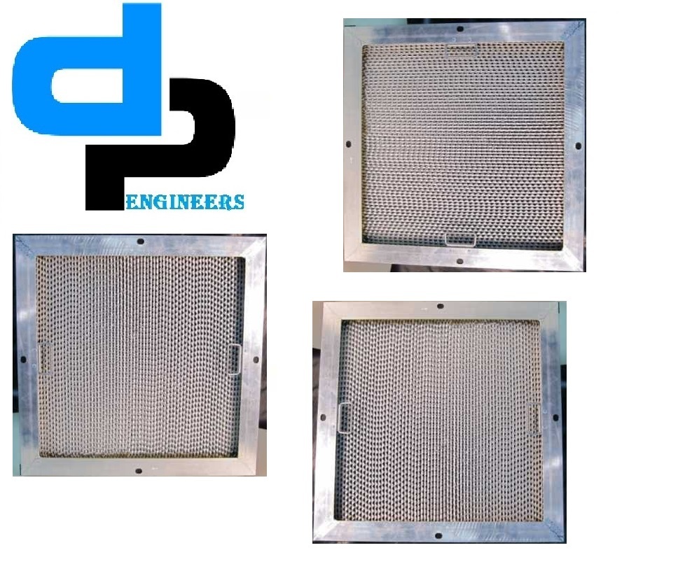 Galvanized Steel / Aluminum Anodized / Ss 304 Deep Pleat Hepa Filter