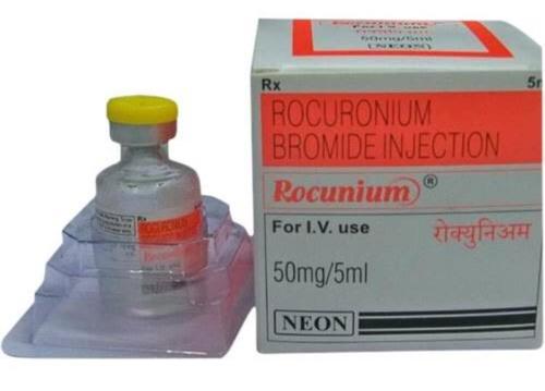 Rocunium 50mg/5ml Rocuronium Injection - Muscle Relaxant for Surgical Procedures, Emergency Airway Management, Liquid Form with Bupivacaine