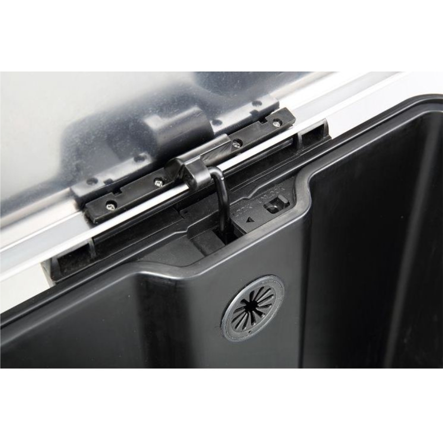 Stainless Steel Foot Pedal Dustbin - Color: Silver