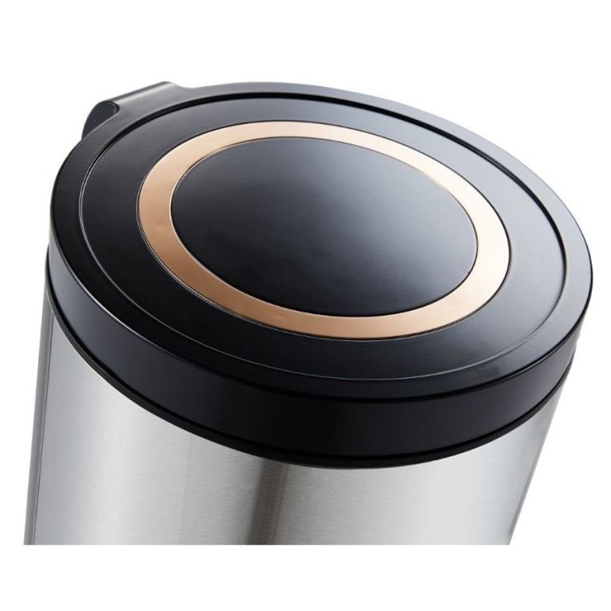 Foot Pedal Stainless Steel Dustbin - Color: Pink